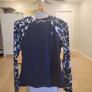 🏖EUC~ HURLEY LONG SLEEVE RASH GUARD (INK FRESCO)